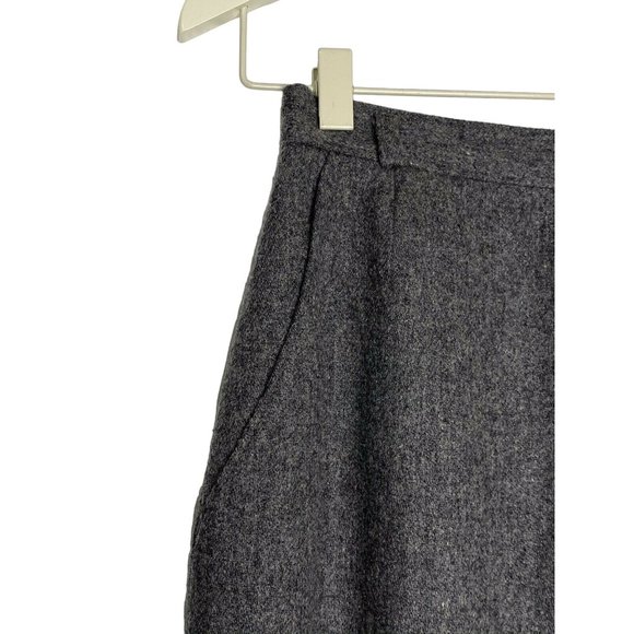 Vintage Koret size 10 100% Wool Union Label Gray A Line Knee Length Lined Skirt - Picture 5 of 10